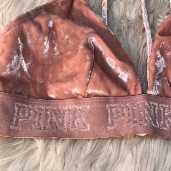 PINK Velour Bra - Picture 3 of 9